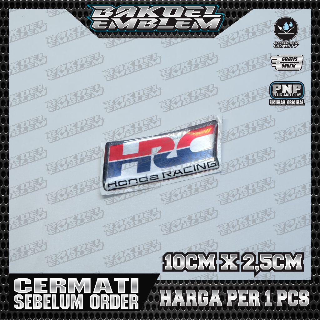 emblem timbul HRC / sticker timbul hrc / sticker 3d hrc