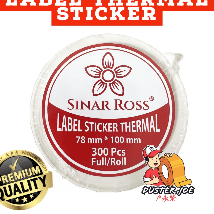 

KI3 Label Kertas Thermal 78x1 Barcode Sinar Ross isi 3 PER 1 ROL