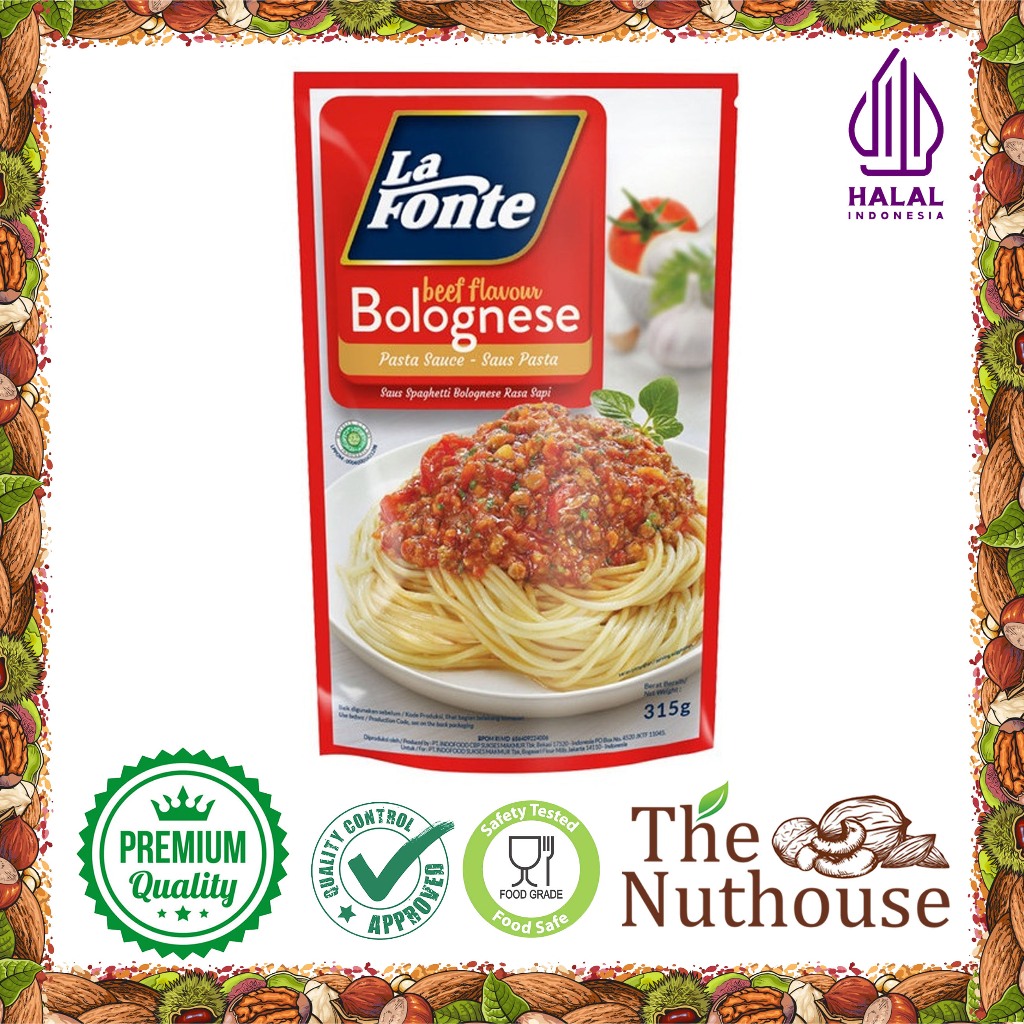 

LA FONTE Saos Pasta Bolognese Beef Flavor / Rasa Sapi 315gr [HALAL]