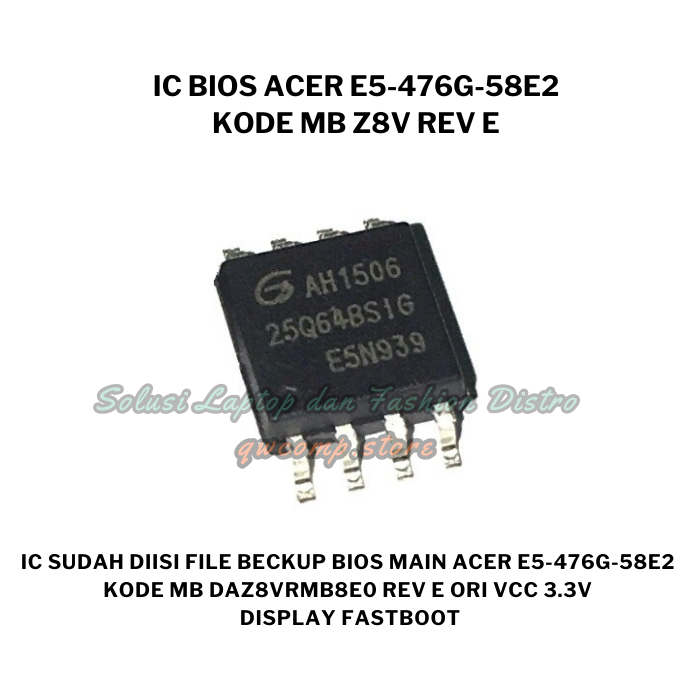 IC Bios 8Mb Laptop Acer E5 - 476G