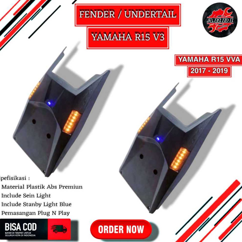 Koleksi Terbaru FENDER R15V3 UNDERTAIL R15V3 UNDERTAIL R15 VVA SPAKBOR BELAKANG R15 SEN BELAKANG R15