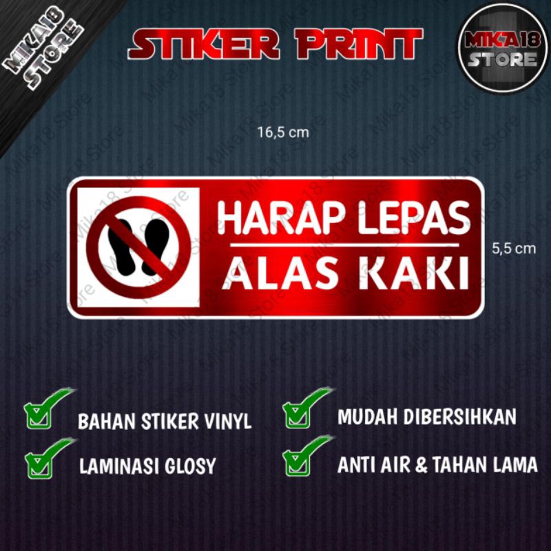 

STIKER HARAP LEPAS ALAS KAKI