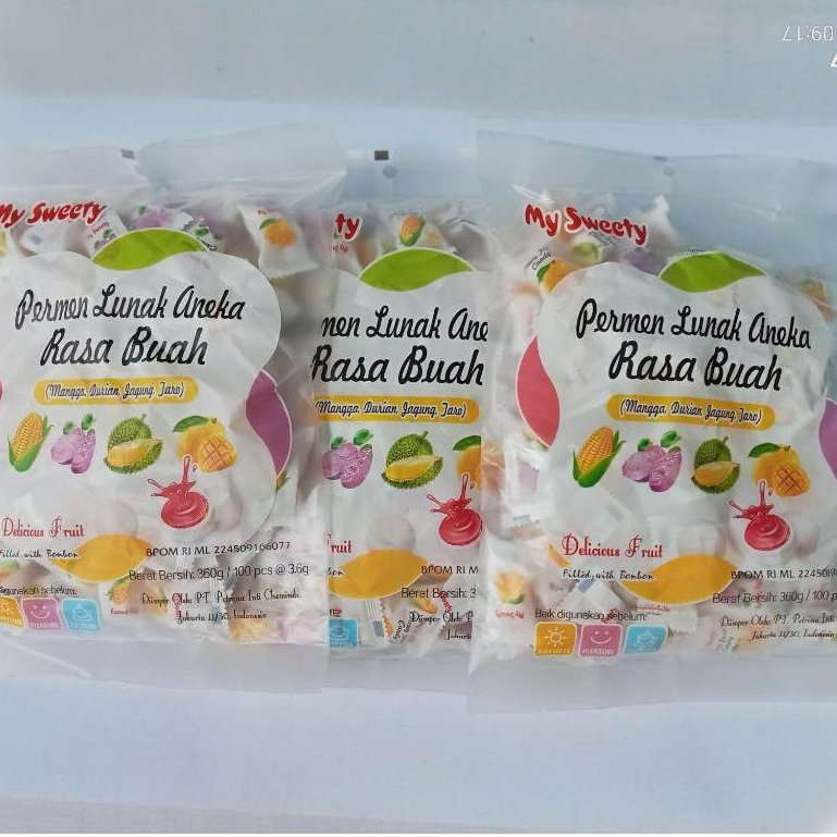 

MY SWEETY PERMEN LUNAK ANEKA RASA BUAH MANGGA DURIAN JAGUNG TALAS 360gr