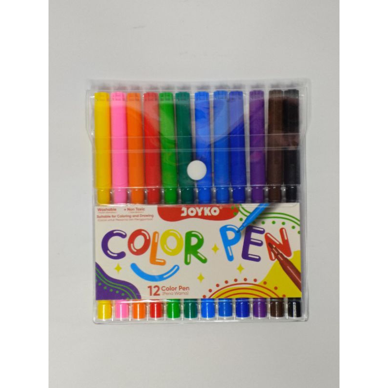 

JOYKO COLOUR PEN MARKER ISI 12 WARNA DAN 24 WARNA CLP-60-12 CLP-60-24