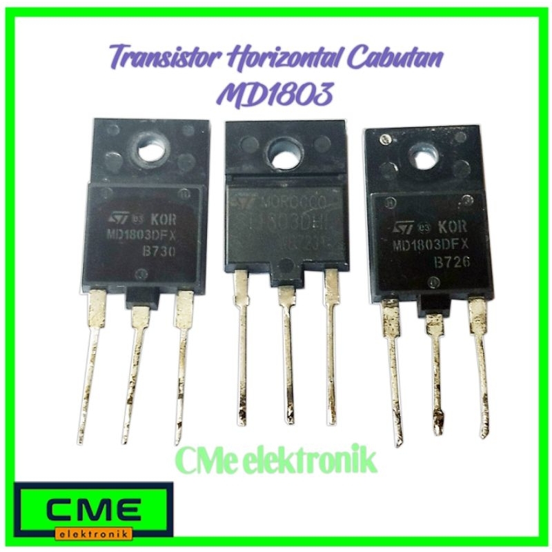 Transistor Horizontal MD1803 TR Horisontal Cabutan Copotan ORI original Asli