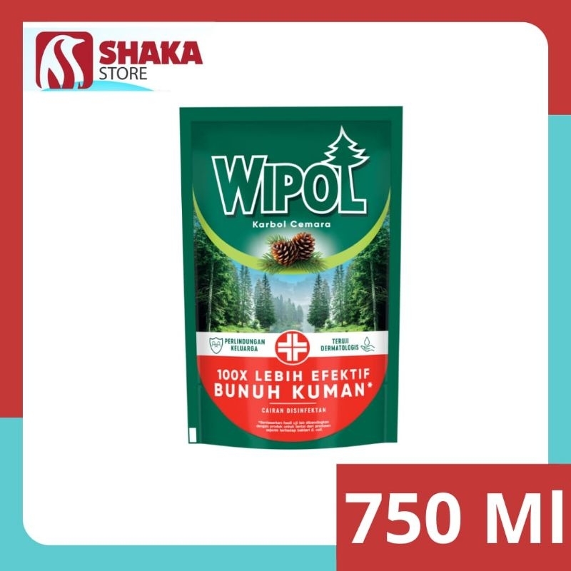 Wipol 750ml/ Wipol pembersih lantai 750ml/ Wipol karbol 750ml