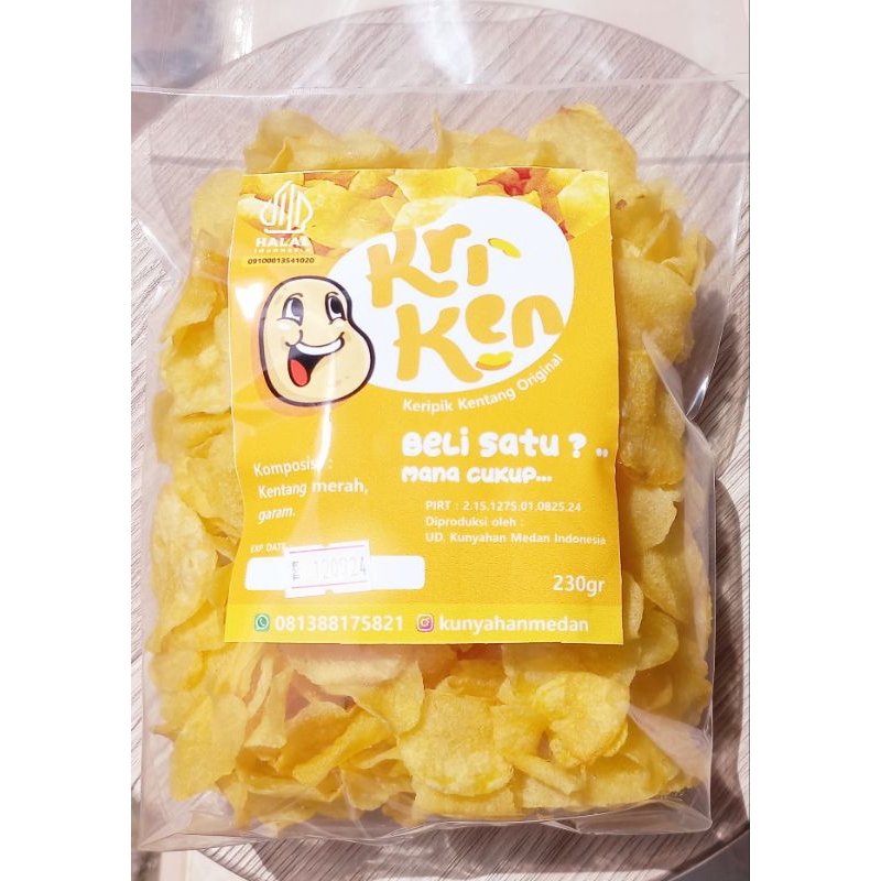 

Kripik Kentang KRIKEN ORIGINAL kemasan 230gr