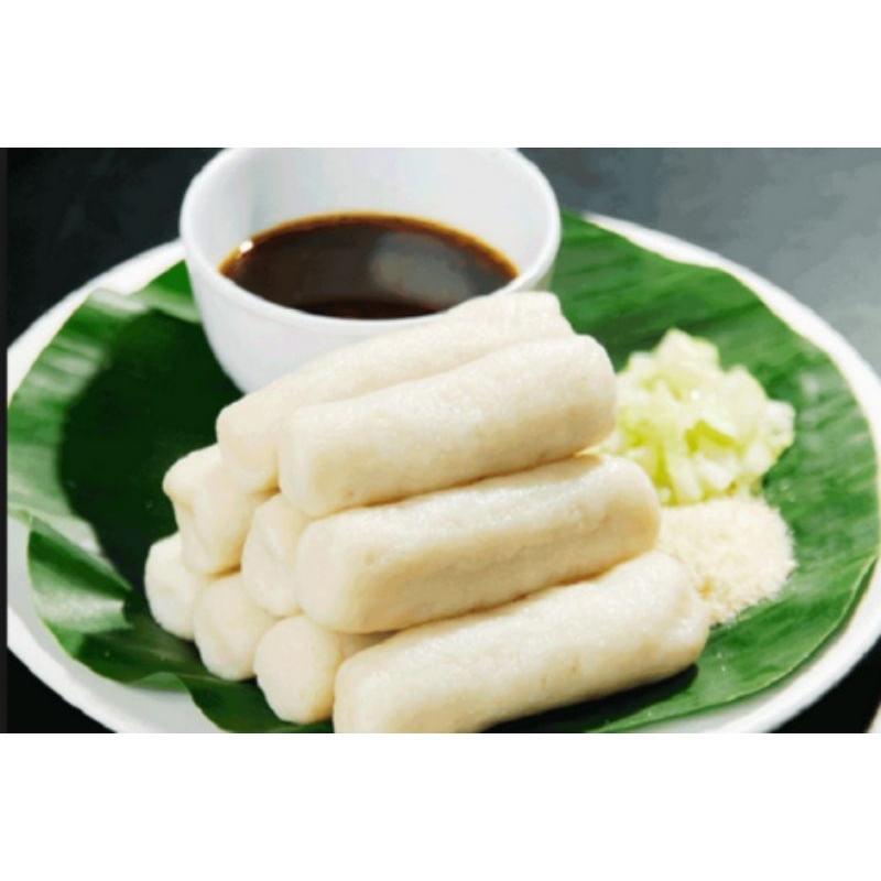 

Pempek Lenjer Kecil 100% halal isi 10 Pcs Pempek Ikan Free Cuko