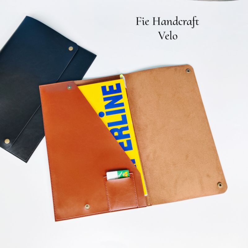 

Fie handcraft seminar kit organizer A4 velo cover buku kulit A4 premium