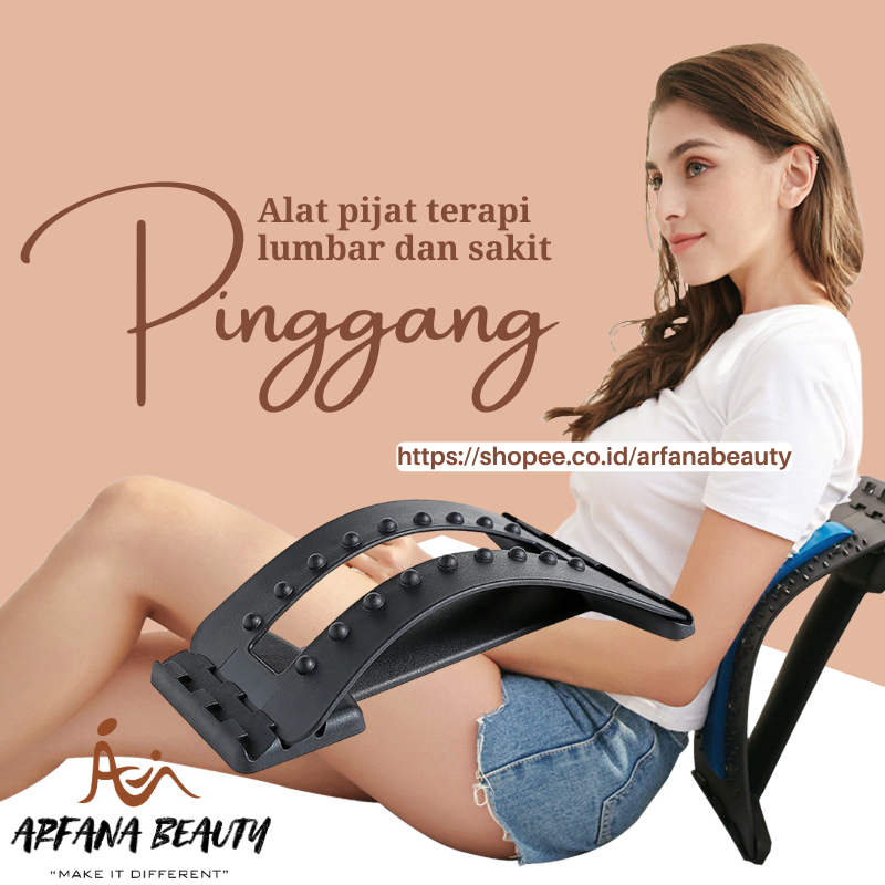 Alat Pijat Terapi Sakit Punggung Pinggang Lumbar Lumbal BACK STRETCHER MASSAGER Dan Saraf Syaraf Kej