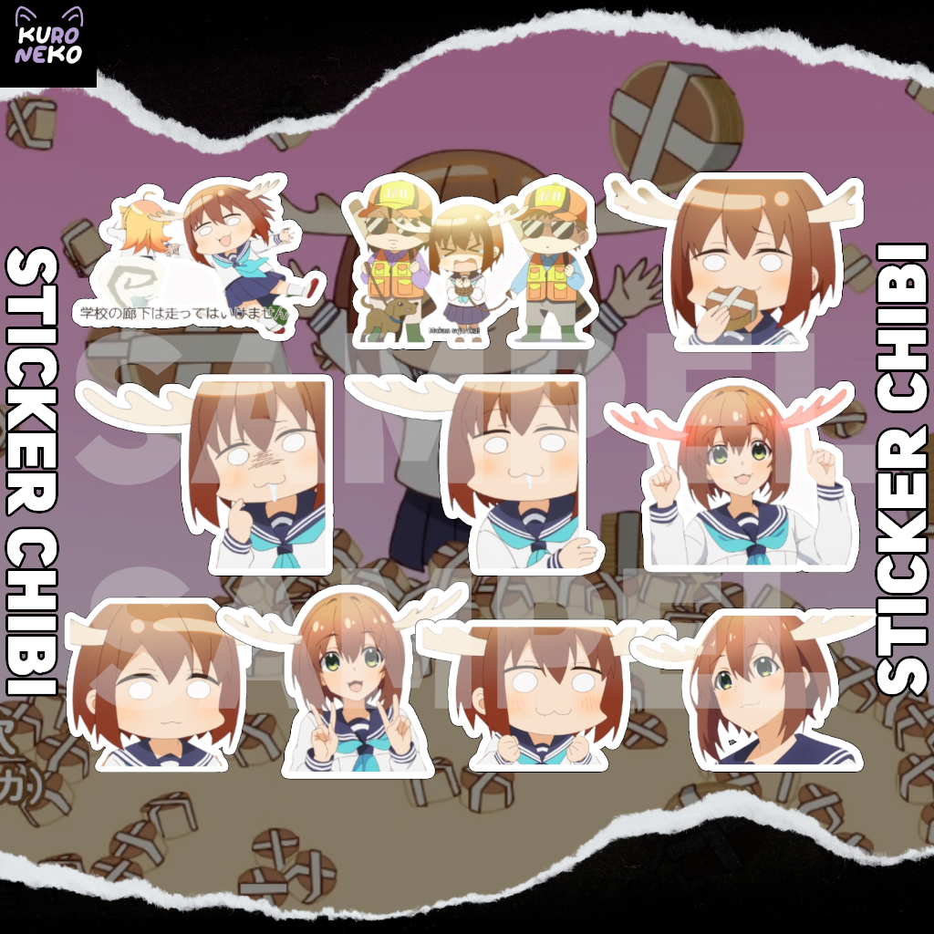 STICKER CHIBI ANIME SHIKANOKO NOKO | NOKOTAN