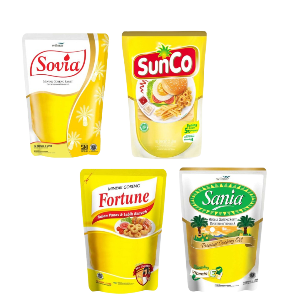 

MINYAK GORENG 1L ECER - SUNCO/FORTUNE/SANIA/SOVIA/FILMA