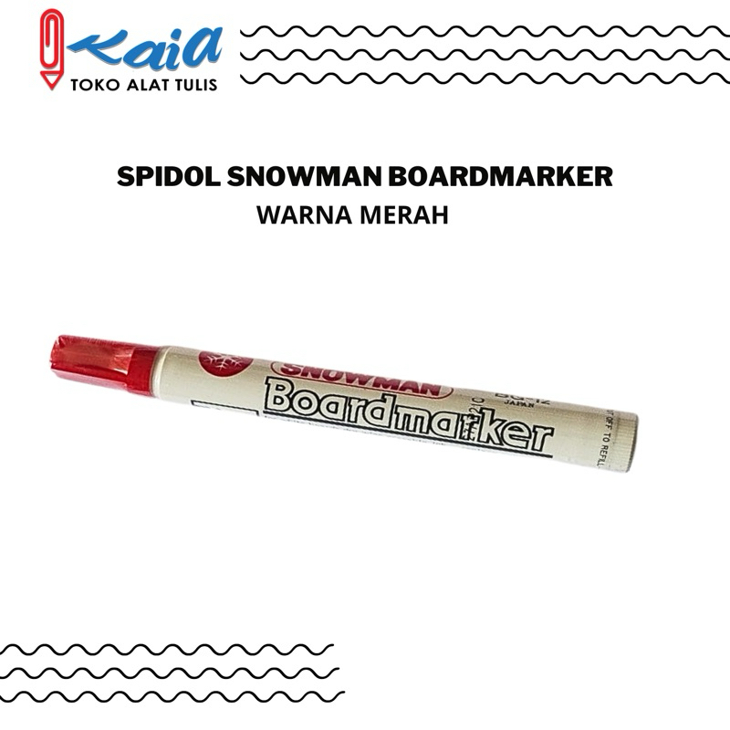 

SPIDOL SNOWMAN BOARDMARKER WARNA MERAH