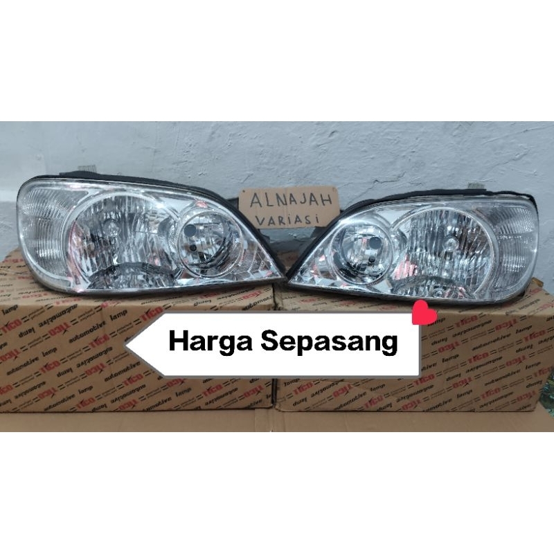 Headlamp lampu depan kia sedona