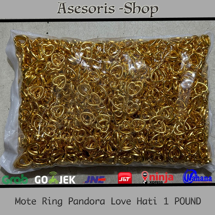 Mote Ring Pandora Love Hati | Mote Pandora Hati | Mote Pandora Love | Pandora Karakter isi 1 POUND