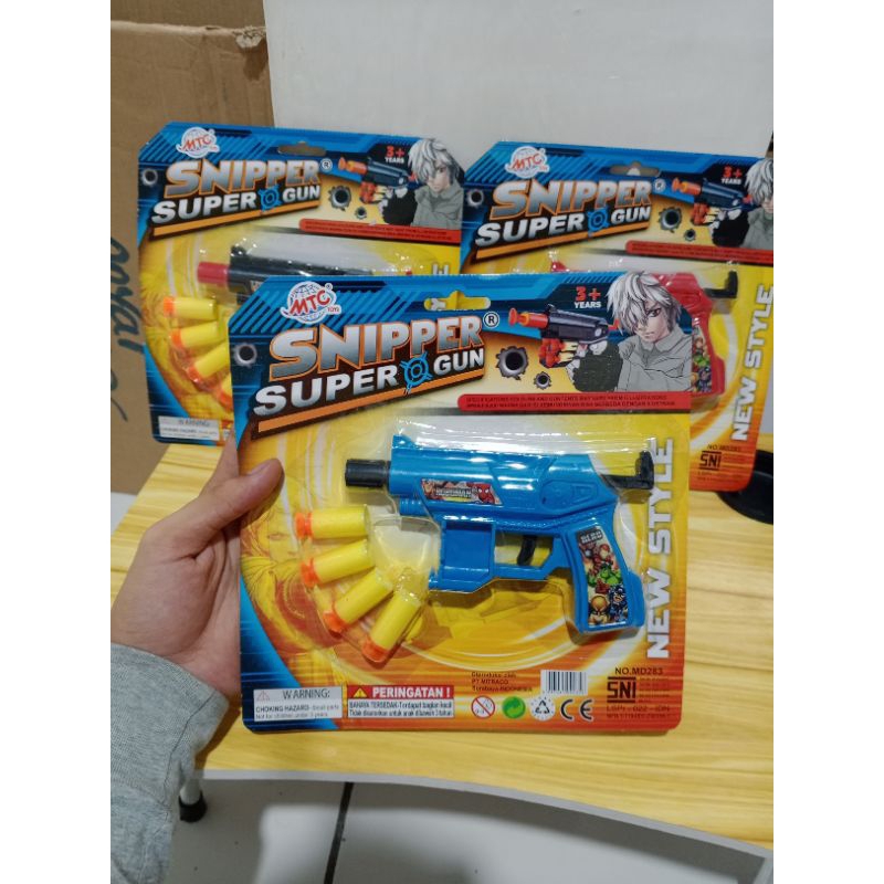 Mainan Anak Pistol Mainan Peluru Busa Sniper New Style Super Gun
