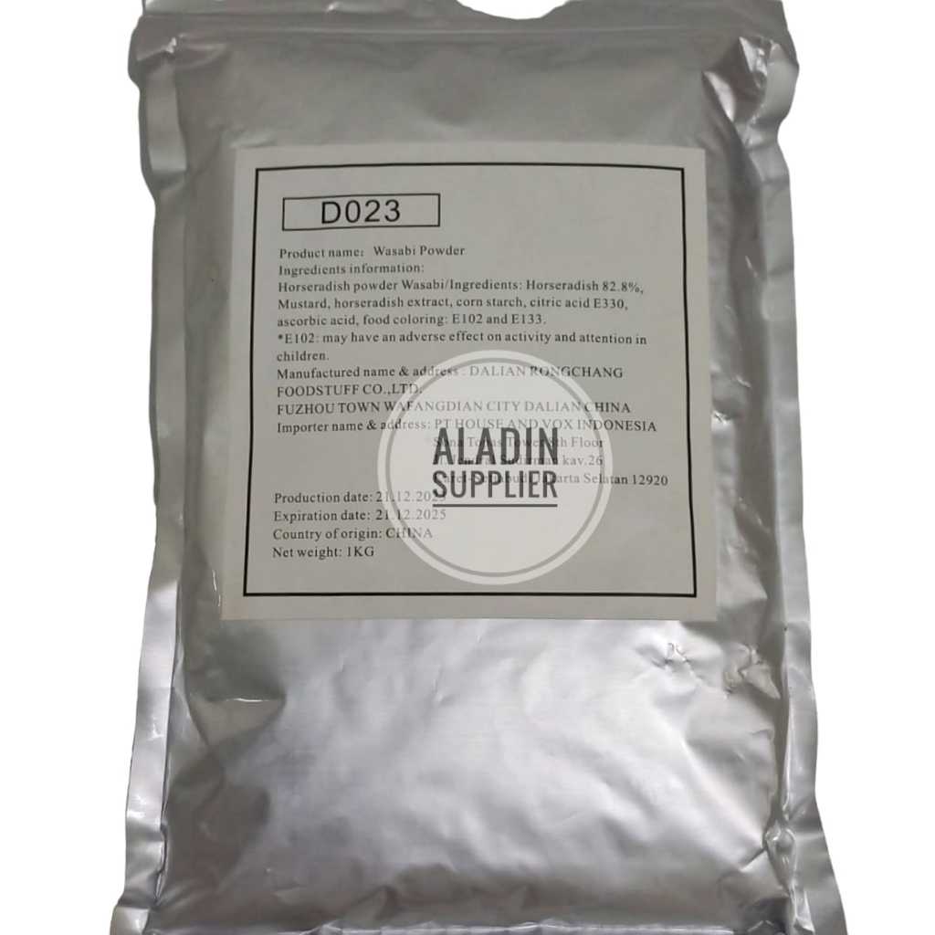

HALAL Wasabi Powder / Wasabi Bubuk House 1 kg