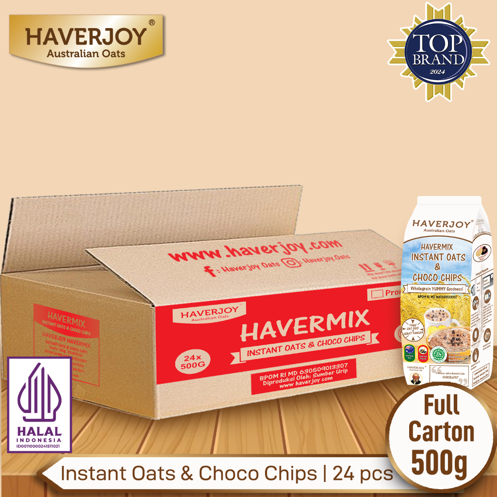 

Havermix Full Carton Instant Oats & Choco Chips 500 g