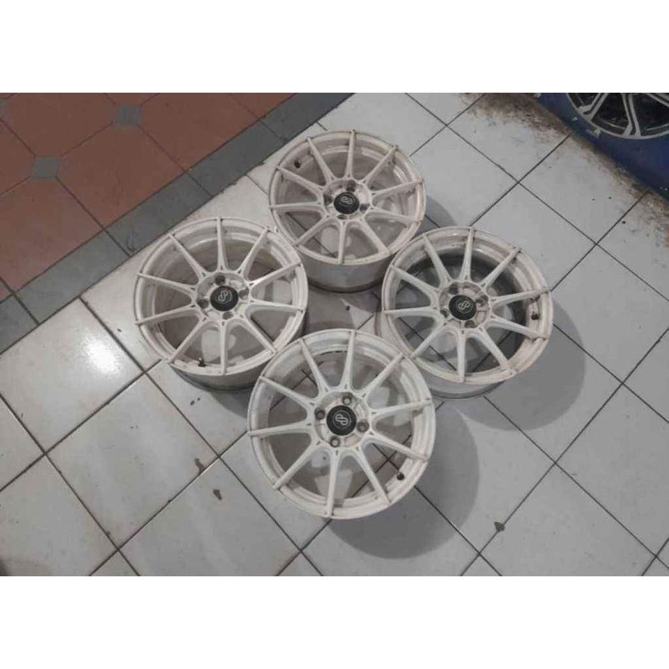 Velg Mobil Bekas Vios Swift March Sirion Yaris ENKEI R15 X7 4X100 ET40