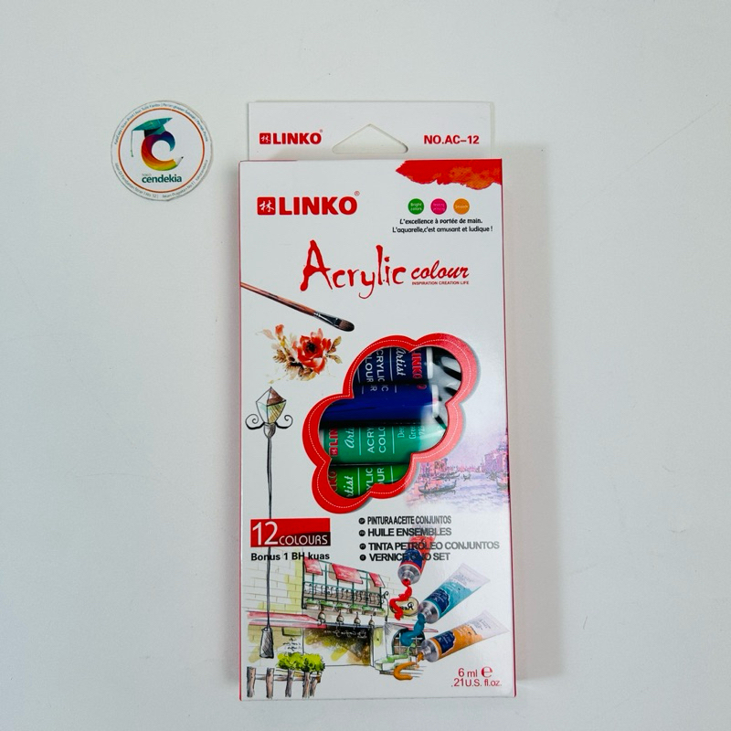 

Cat Akrilik Acrylic Colour LINKO AC-12 12x6ml
