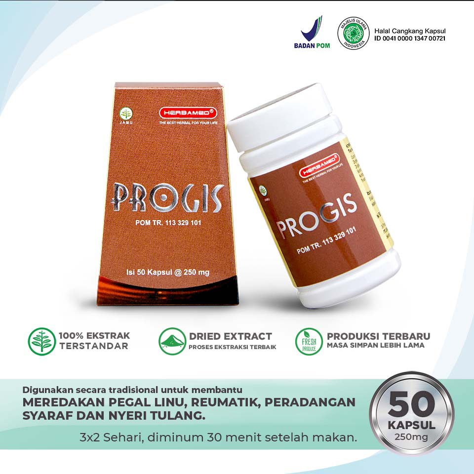 

Herbamed PROGIS, Obat herbal alami untuk gangguan syaraf,otot dan tulang