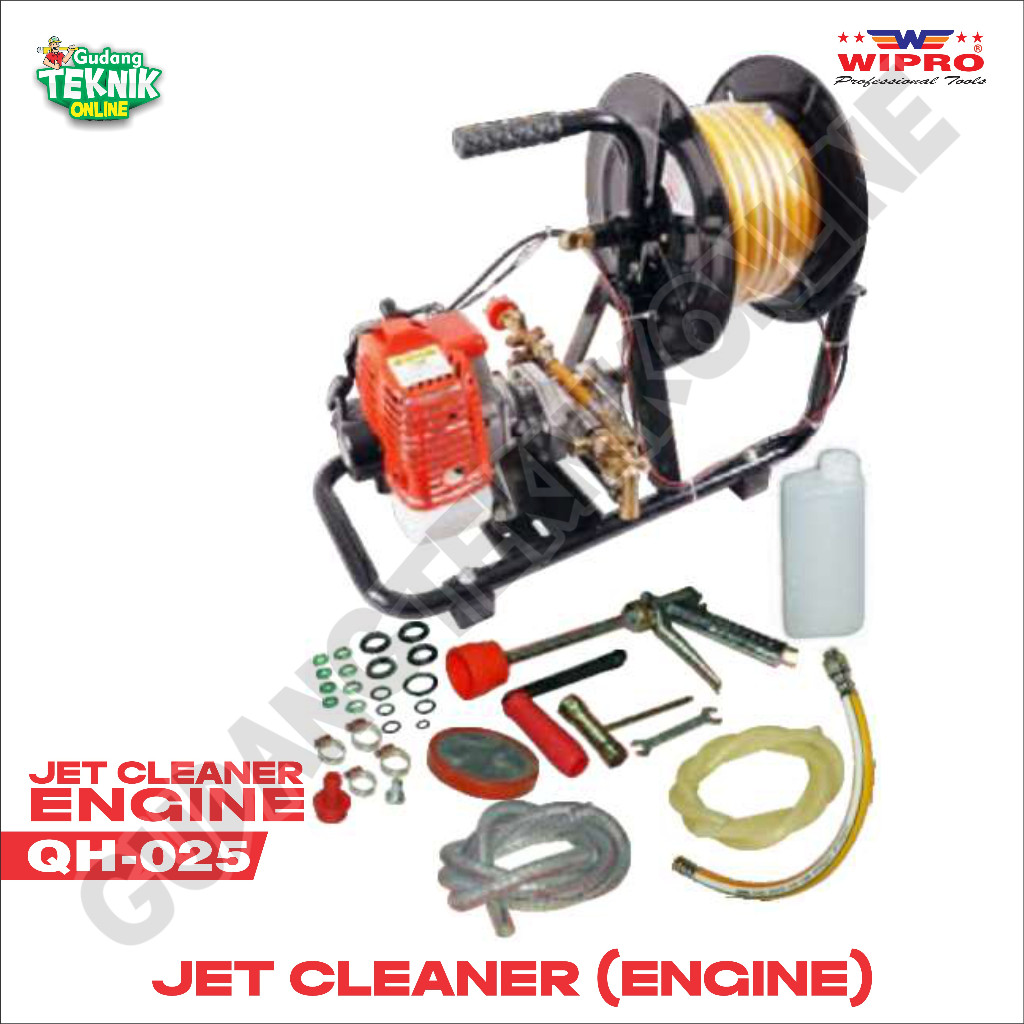 Jet Cleaner QH-025 WIPRO / Gasoline Engine 2 Stroke High Pressure Washer QH 025 - Jet Cleaner Mesin 