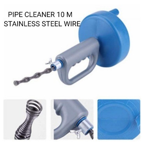 Pipa Cleaner Panjang 10 Meter / Alat Pembersih Saluran Pipa Tersumbat / Pembersih Saluran Pipa WC