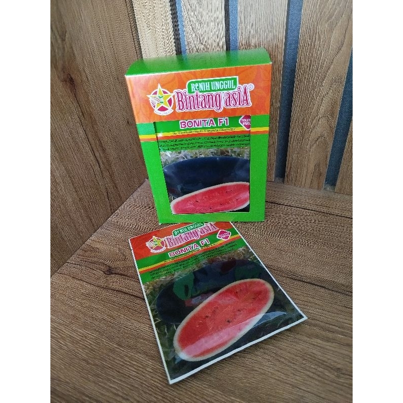 Benih Semangka Hibrida berbiji Bonita Berat 20Gr Produk Bintang Asia