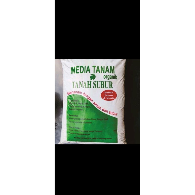 Media tanam tanah subur pupuk kompos (repack kemasan plastik 1 kg)