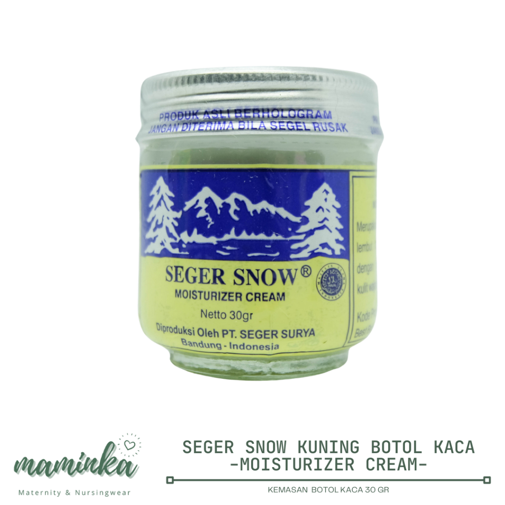 Seger Snow Moisturizer Cream Botol Kaca