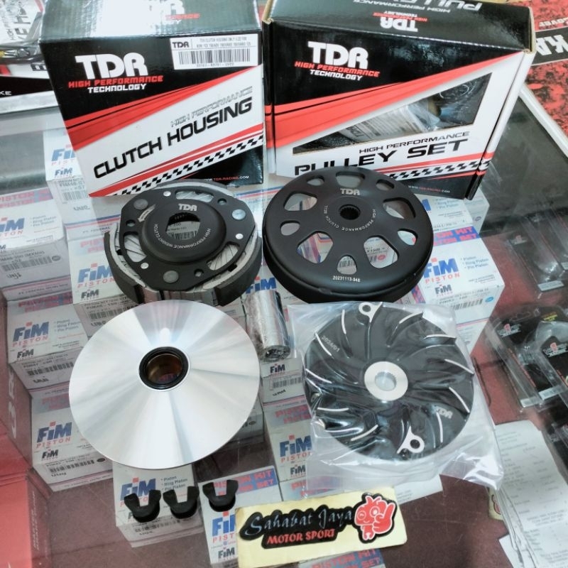 Upgrade CVT TDR Vario 125 Vario 150 Kampas Ganda TDR Mangkok Ganda TDR Pulley Set TDR