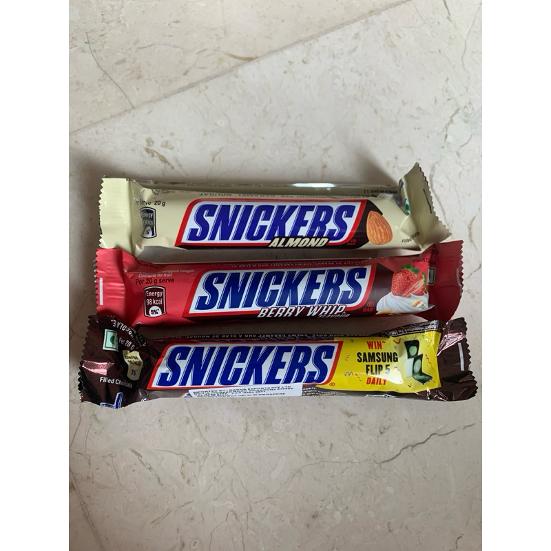 

Snickers Bar SG (Ori, Berry, Almond)