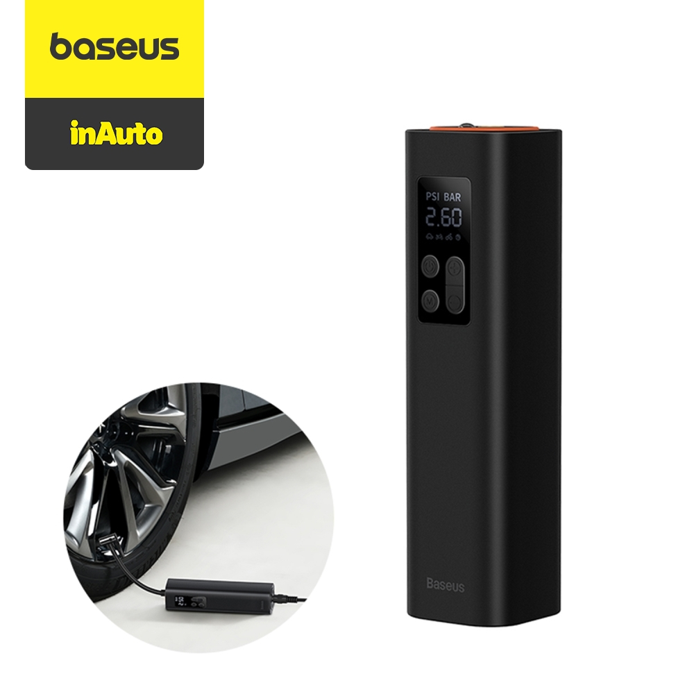 Baseus Super Mini Inflator Air Pump Pompa Ban Portable Mobil Elektronik