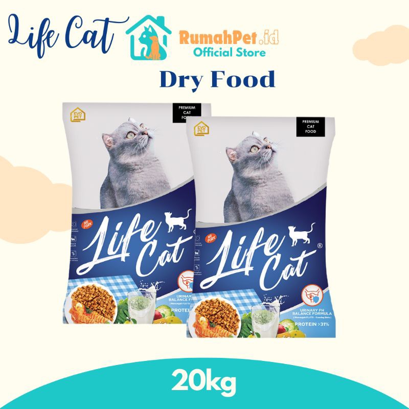 Life Cat Dry Food 20kg Life Cat Makanan Kucing 20kg