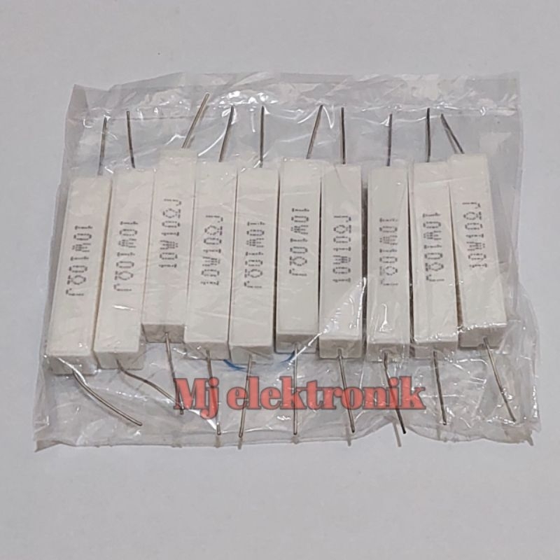 Resistor Kapur 10ohm 2,2ohm 3,3ohm 10Watt R Kapur Varian 10watt 10pcs