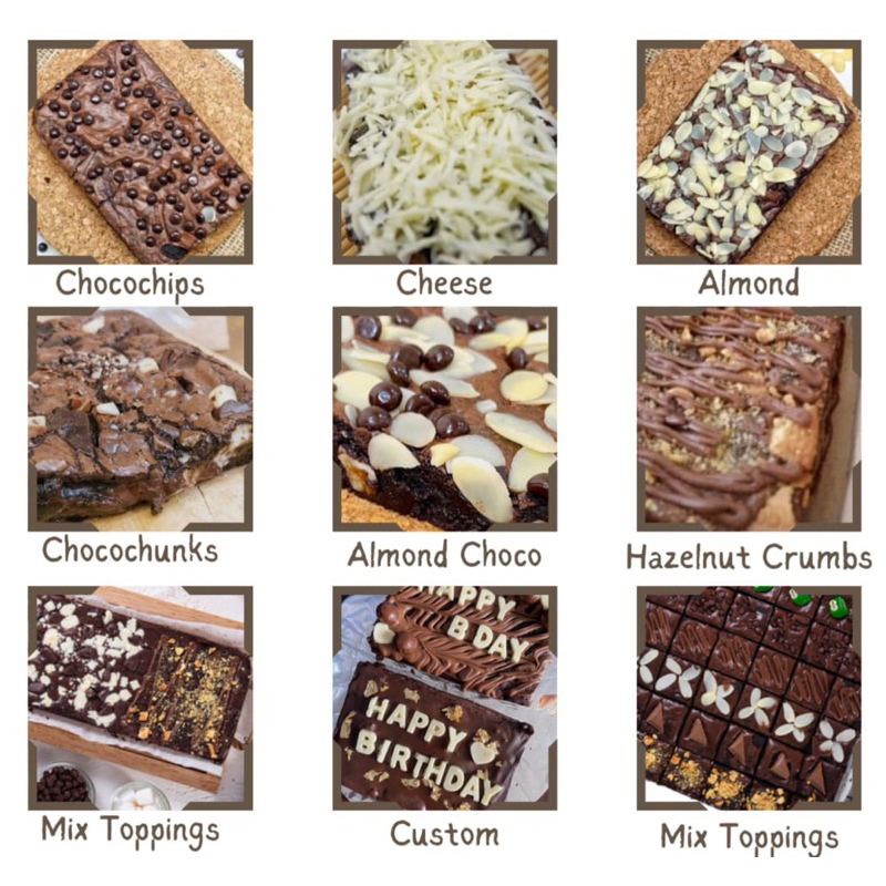 

Brownies - Additional Toppings