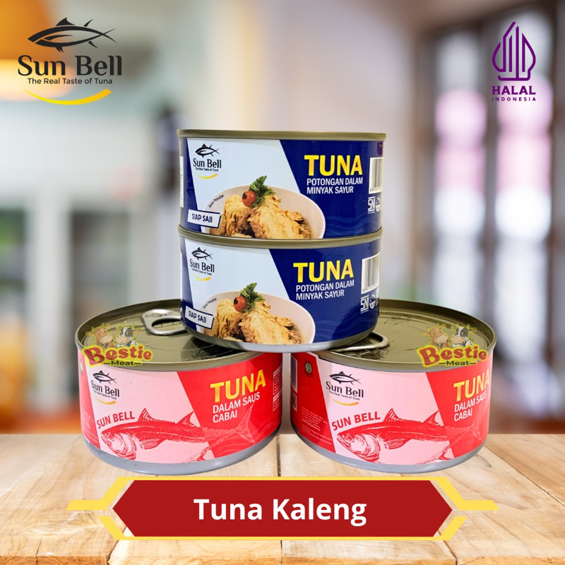 

SunBell Ikan Tuna Kaleng - Tuna Minyak Cabai - Tuna Minyak Sayur - Tuna Nasi Goreng