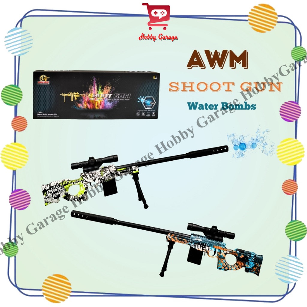 Mainan Tembakan Sniper Anak AWM Watergel AWP Gun Water Gel WGG