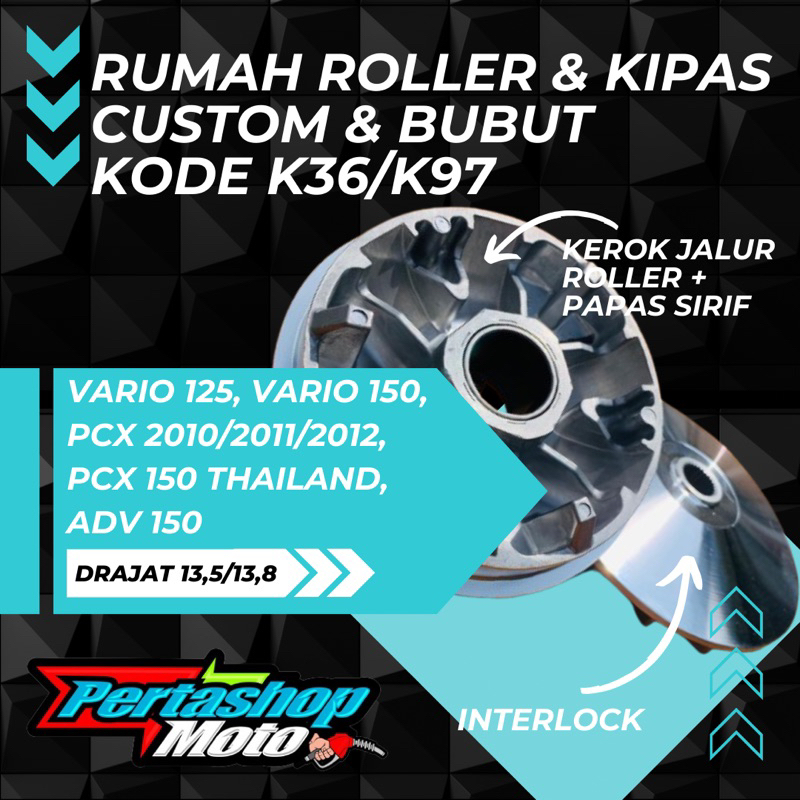 PULLEY RUMAH ROLLER VARIO 125-150 PULLEY RUMAH ROLLER PCX, PULLEY RUMAH ROLLER PCX THAILLAND