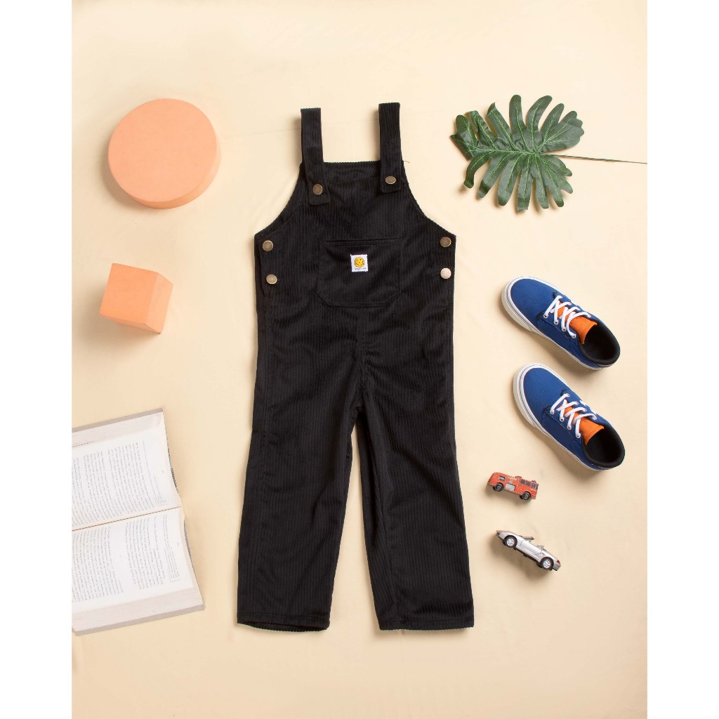 TNT KIDS - Overall/Jumpsuit Anak Corduroy Hitam