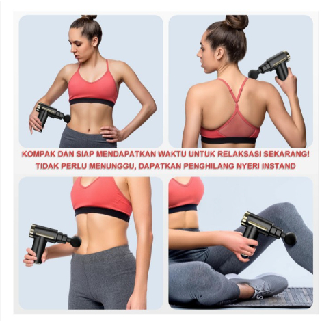 best seller Massage Gun Alat pijat 4 in 1 Alat fitnes/mainan dewasa pria dan wanita