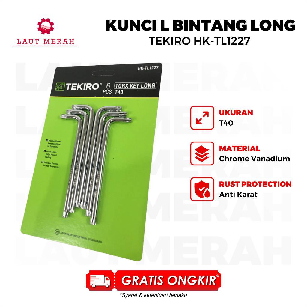 TEKIRO kunci L bintang T40 ORIGINAL