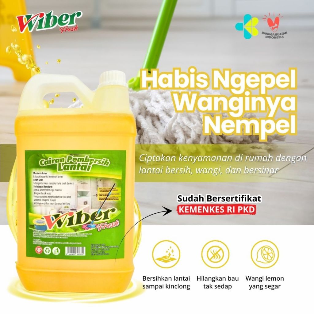 Pel Lantai Lemon WIBER FRESH