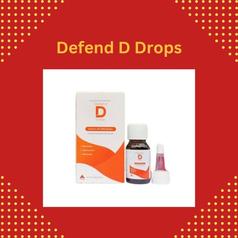 PROMO Defend D Drops Vitamin D3 15mL (550 tetes)