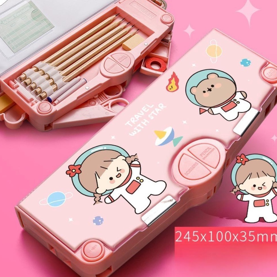 

Minikidi Kotak Pensil Multifungsi Motif Unicorn ElsaSpidermanCaptain Amerika Tempat Pensil Case Anak Lengkap Peruncing Gunting Isolasi Penghapus KP11 KODE O2H1