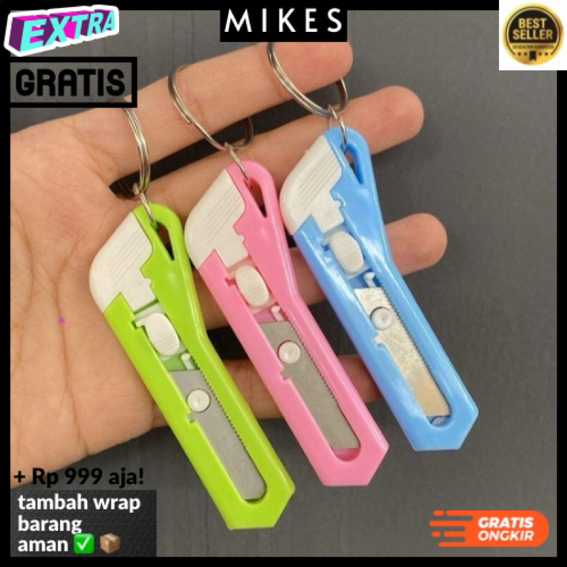 

Mikess8 2 pieces (Cutter) cutter kecil travel lucu love mini small knife office travel