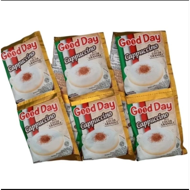 

Good Day GoodDay Cappuccino Cappucino 1 Rentang isi 10 saset