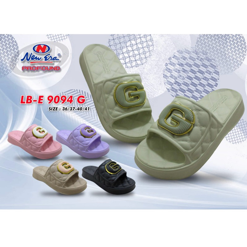 SANDAL SLOP KARET WANITA NEW ERA LB 9094 G 100% ORIGINAL BY NEW ERA