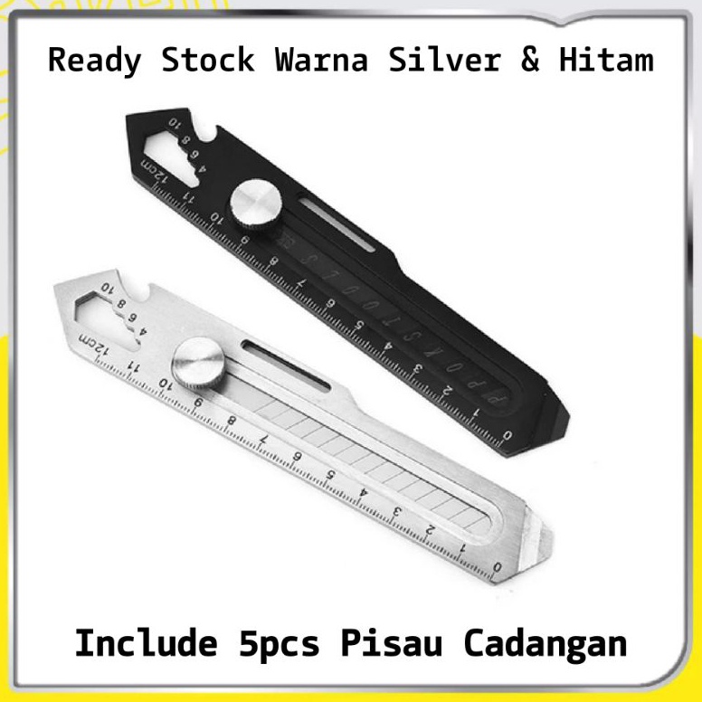 

Pisau Cutter Stainless stanless cuter pisau cutter stanless multifungsi 18mm tahan karat KODE L6D7