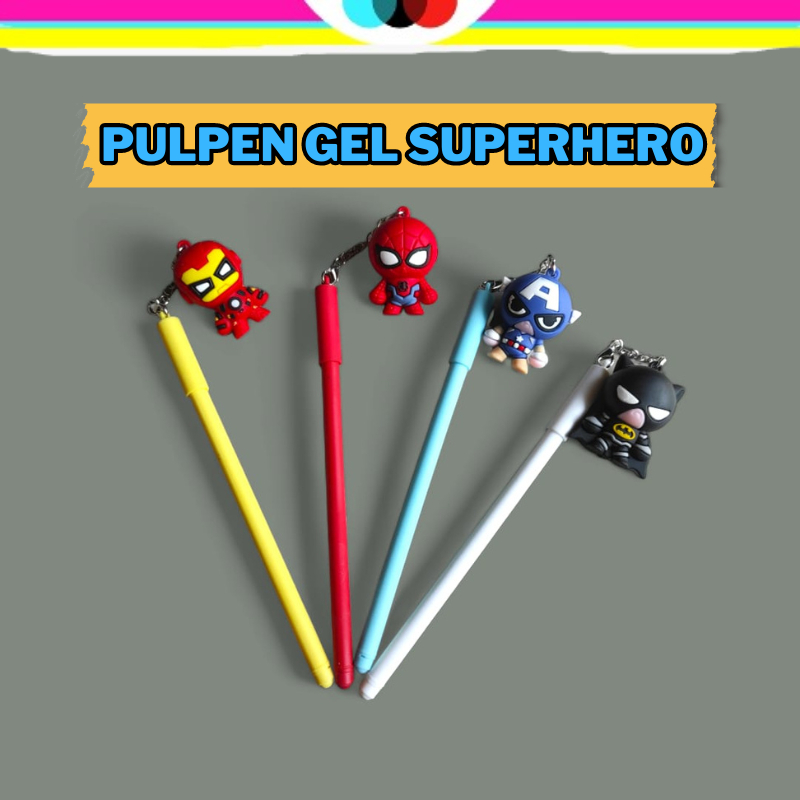 

PULPEN GEL 0.5MM SUPERHERO | SPIDERMAN | CAPTAIN AMERICA | BATMAN | IRONMAN | SUPER HERO | PEN GEL MARVEL AVENGER | ALAT TULIS SEKOLAH | ALAT TULIS KANTOR | ATK | PERLENGKAPAN ALAT TULIS | HADIAH ANAK COWOK | dbest